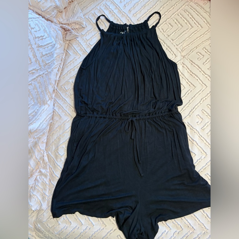 Woman's Black Romper